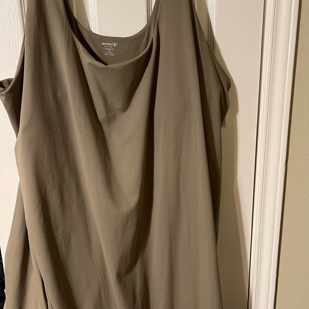 Olive Green Women's Active plus size Dress